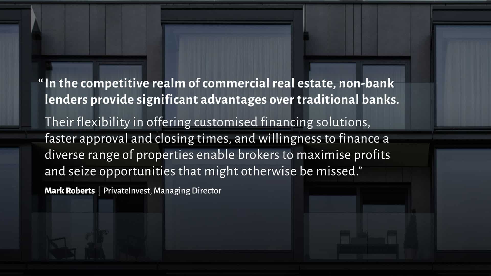 Commercial Property Broker Non Bank Lenders Quote